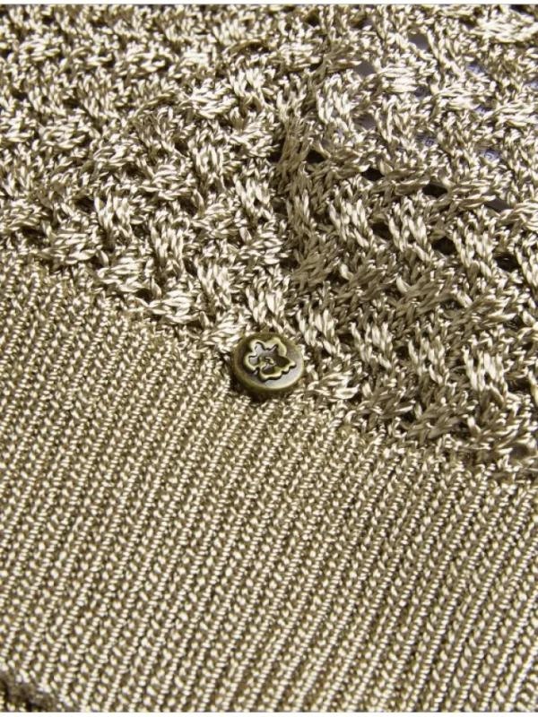 Abaly Metallic Knitted Short Sleeve Top<Ted Baker Discount