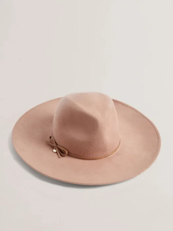 Abbiiio Bow Detail Pure Wool Fedora Hat<Ted Baker Best