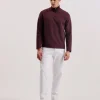 Actos Branded Half Zip Cotton Blend Sweatshirt<Ted Baker Clearance