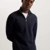 Actos Branded Half Zip Cotton Blend Sweatshirt<Ted Baker Best Sale