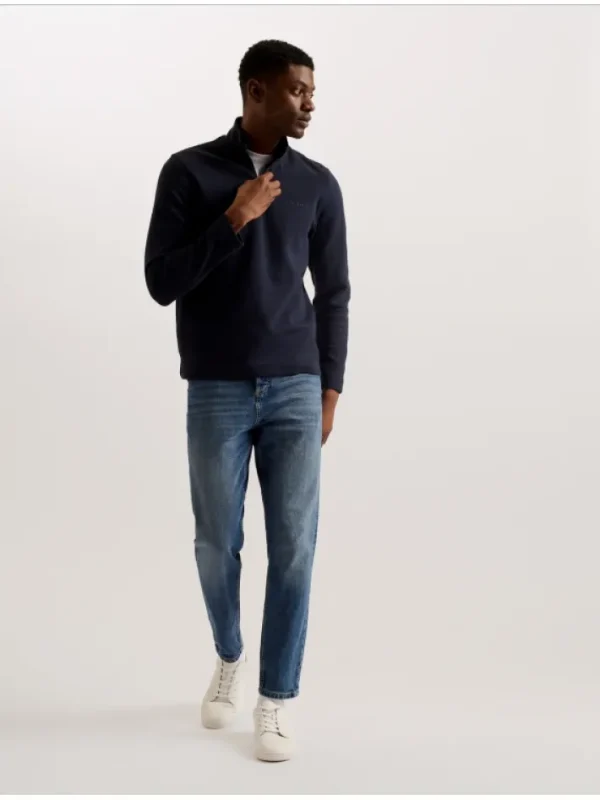 Actos Branded Half Zip Cotton Blend Sweatshirt<Ted Baker Best Sale