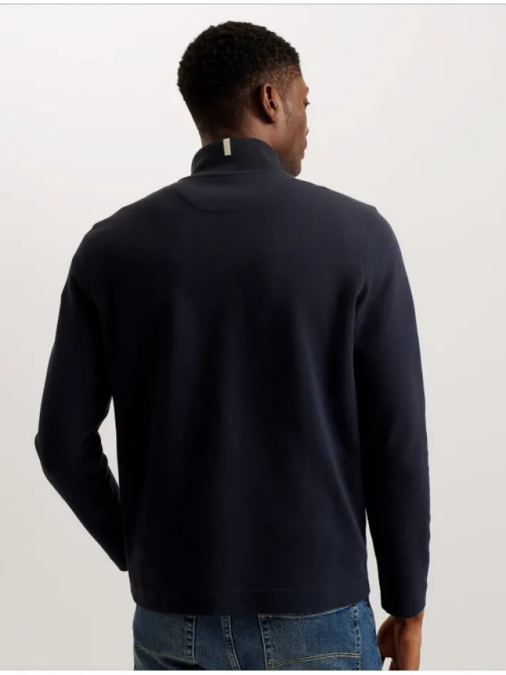 actos_branded_half_zip_co_3.webp Actos Branded Half Zip Cotton Blend Sweatshirt<Ted Baker Best Sale