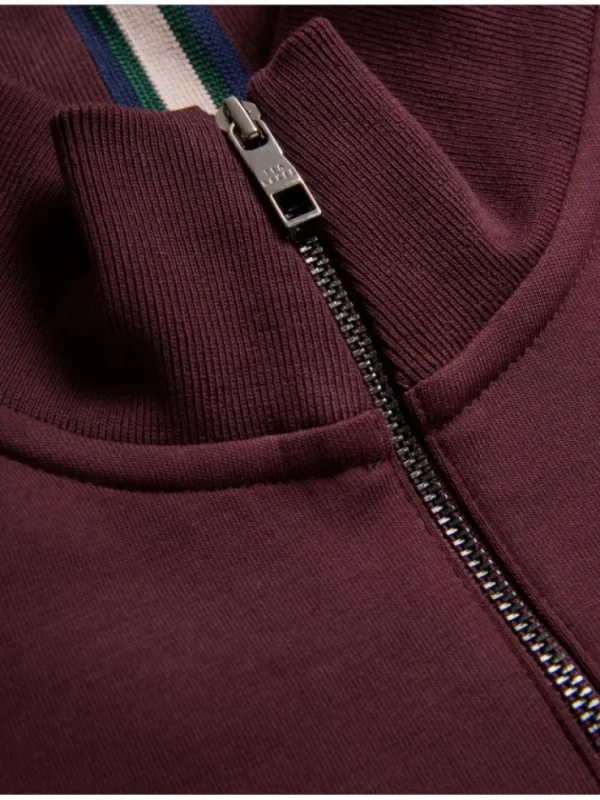 Actos Branded Half Zip Cotton Blend Sweatshirt<Ted Baker Clearance