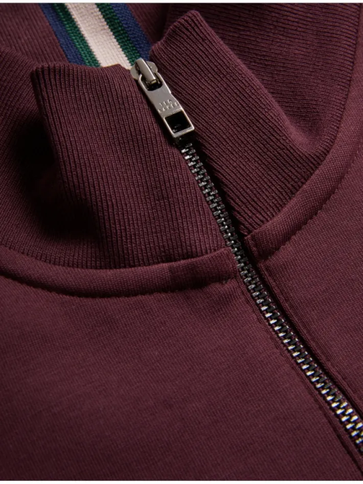 actos_branded_half_zip_co_5-1.webp Actos Branded Half Zip Cotton Blend Sweatshirt<Ted Baker Clearance