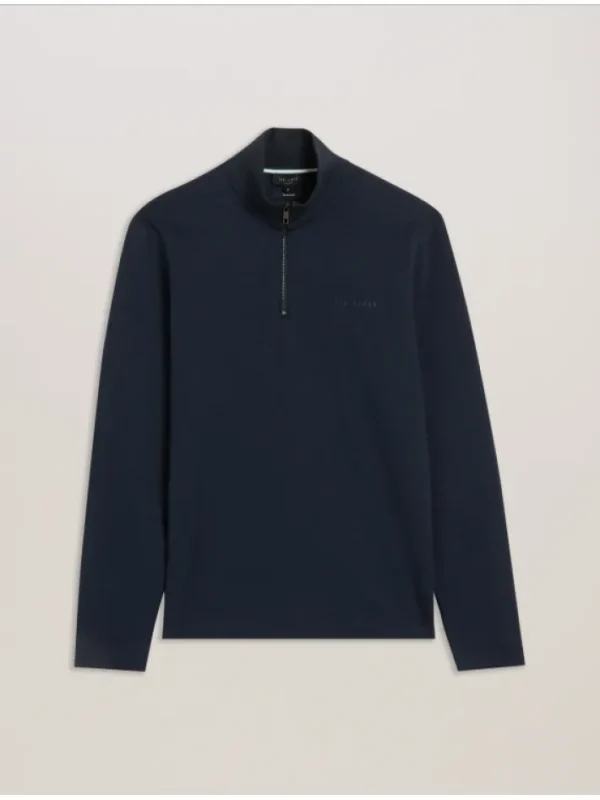 Actos Branded Half Zip Cotton Blend Sweatshirt<Ted Baker Best Sale