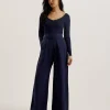 Agatea Off Shoulder Belted Wide Leg Jumpsuit<Ted Baker Store