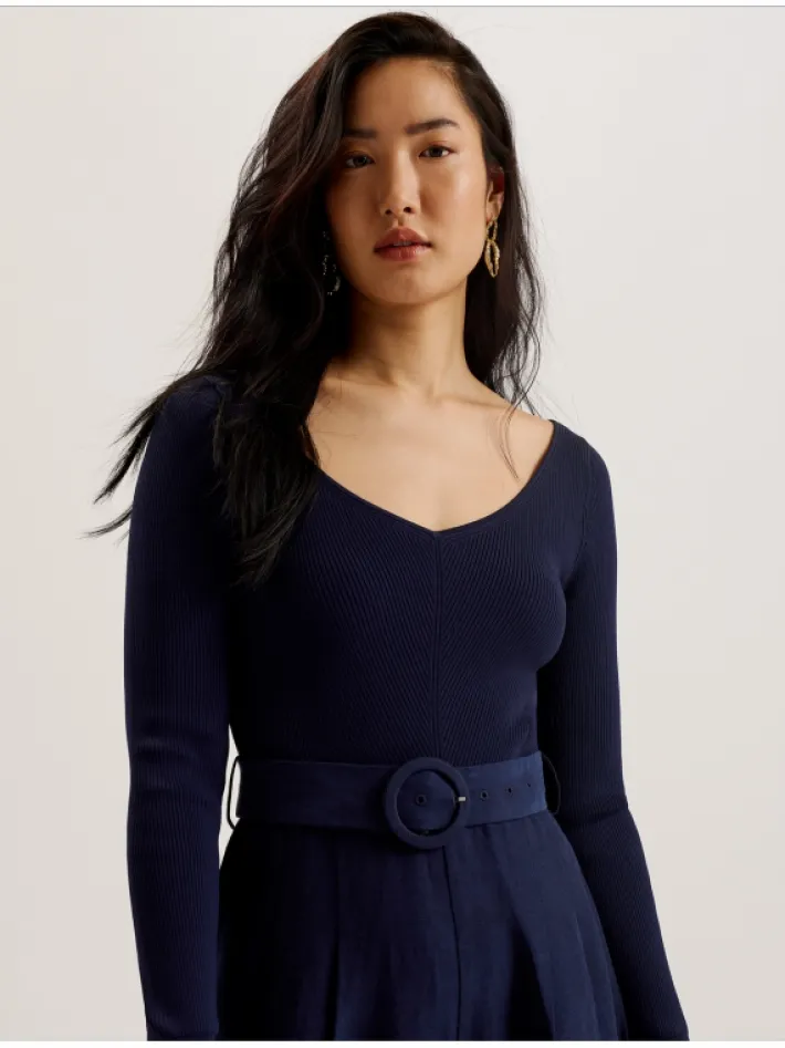 agatea_off_shoulder_belte_1.webp Agatea Off Shoulder Belted Wide Leg Jumpsuit<Ted Baker Store