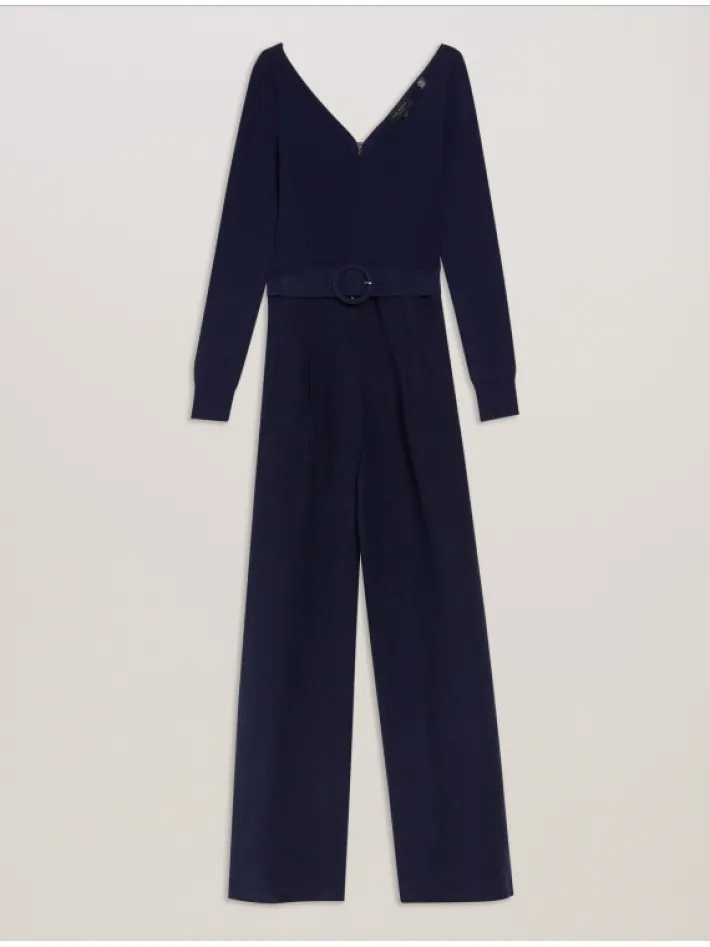 agatea_off_shoulder_belte_5.webp Agatea Off Shoulder Belted Wide Leg Jumpsuit<Ted Baker Store