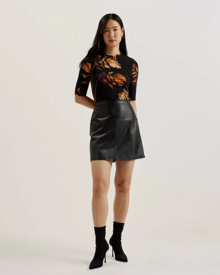 aiine_printed_skinny_fit__0.webp Aiine Printed Skinny Fit Top<Ted Baker Cheap