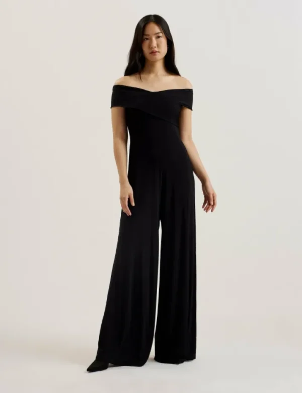 Almhaa Off Shoulder Wide Leg Jersey Jumpsuit<Ted Baker Flash Sale