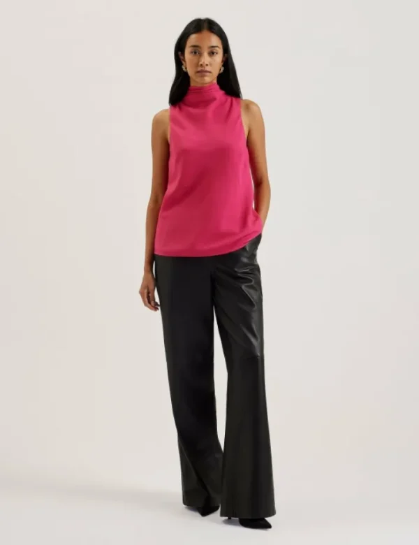 Anini Textured High Neck Sleeveless Top<Ted Baker Fashion