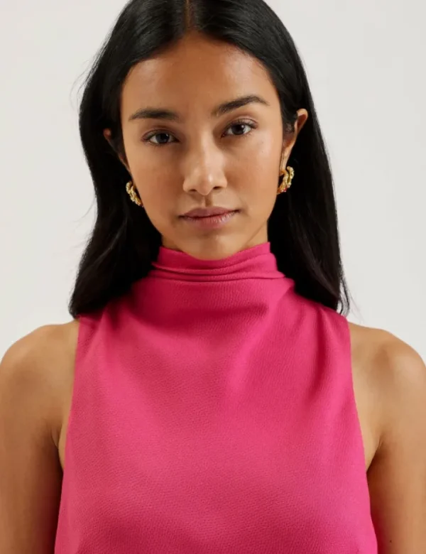 Anini Textured High Neck Sleeveless Top<Ted Baker Fashion