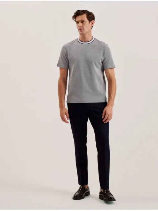 Arlon Textured Stripe Detail Cotton T-Shirt<Ted Baker Cheap