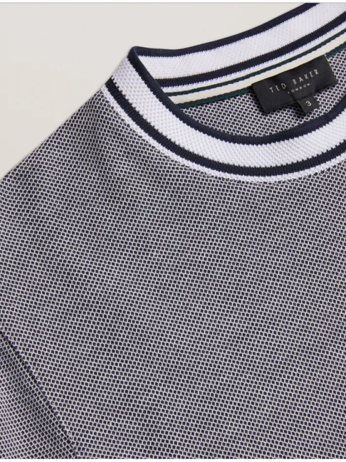 arlon_textured_stripe_det_2.webp Arlon Textured Stripe Detail Cotton T-Shirt<Ted Baker Cheap