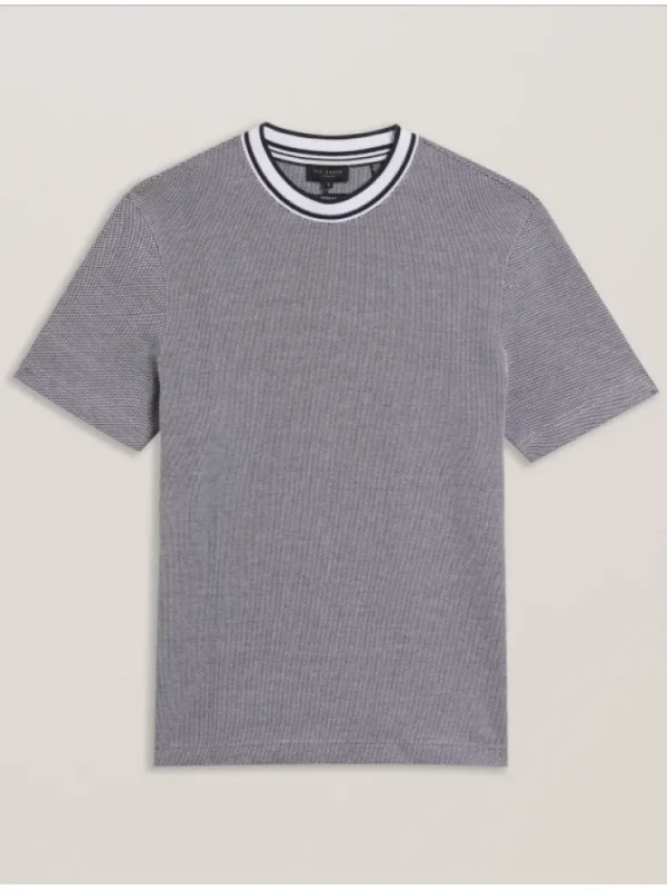 Arlon Textured Stripe Detail Cotton T-Shirt<Ted Baker Cheap