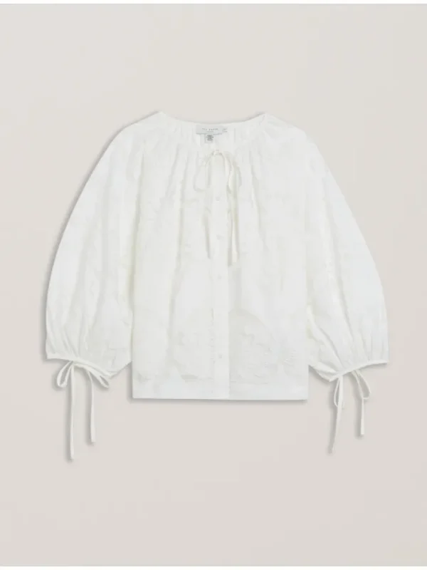 Bacina Lace 3/4 Balloon Sleeve Blouse<Ted Baker Hot