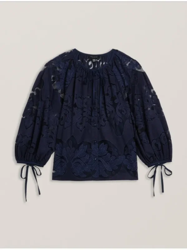 Bacina Lace 3/4 Balloon Sleeve Blouse<Ted Baker Store