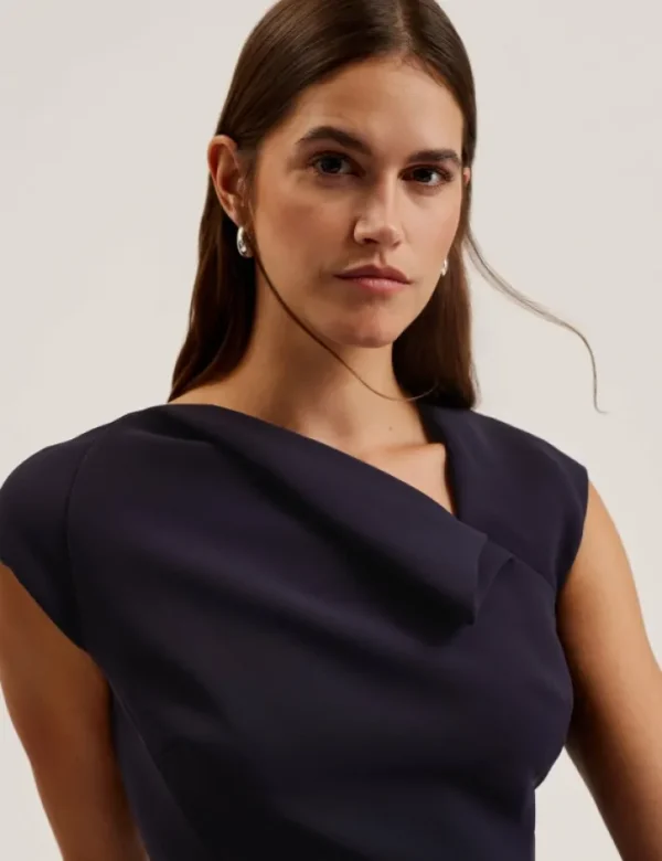 Bayree Folded Neckline Pencil Midi Dress<Ted Baker Sale