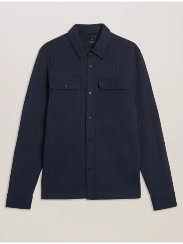Belza Textured Cotton Utility Pocket Overshirt<Ted Baker Cheap