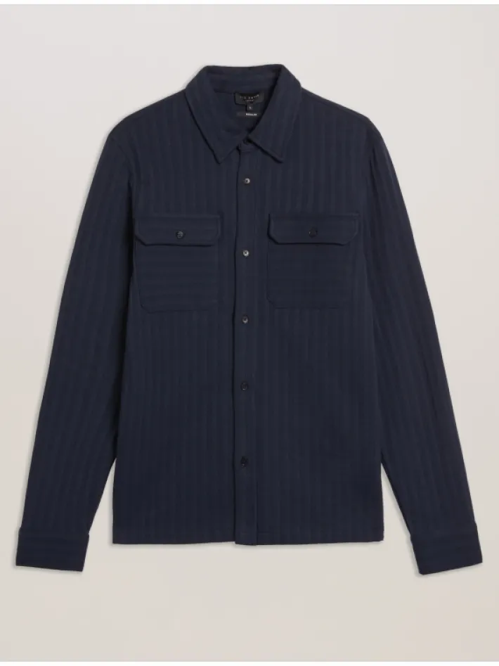 belza_textured_cotton_uti_6.webp Belza Textured Cotton Utility Pocket Overshirt<Ted Baker Cheap