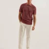 Blossam Space Dye Zip Neck Polo Shirt<Ted Baker Shop