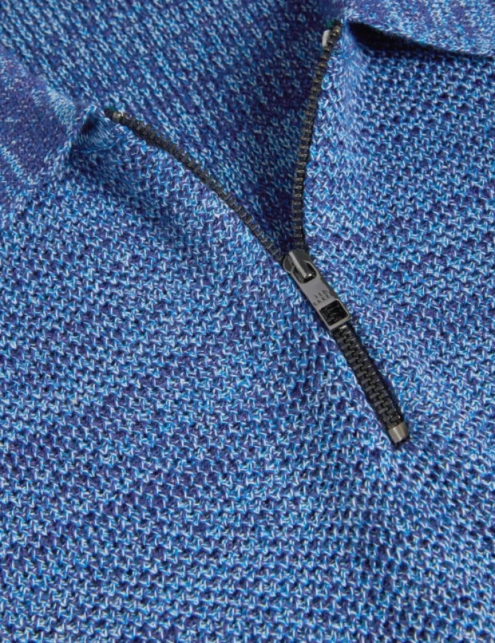 blossam_space_dye_zip_nec_2-1.webp Blossam Space Dye Zip Neck Polo Shirt<Ted Baker Best Sale