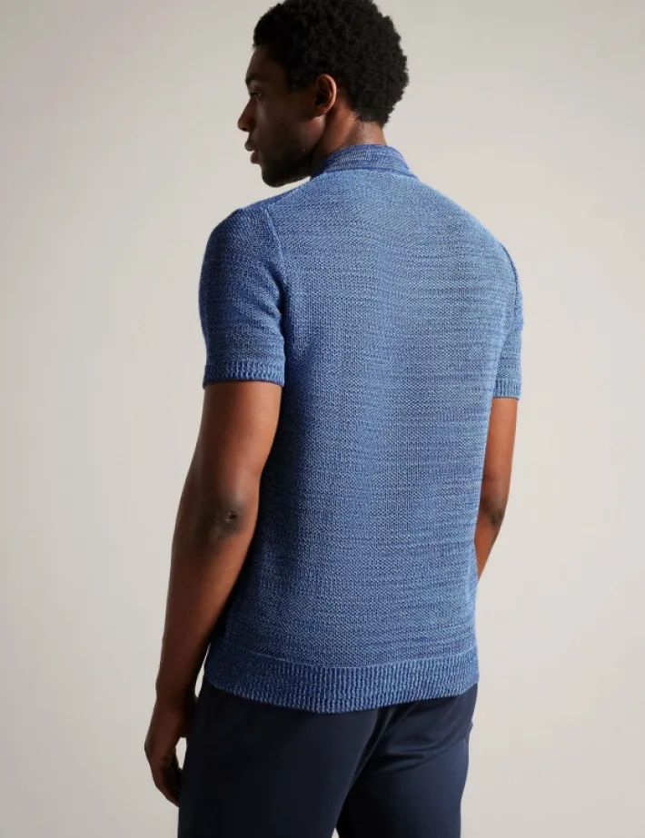 blossam_space_dye_zip_nec_4-1.webp Blossam Space Dye Zip Neck Polo Shirt<Ted Baker Best Sale