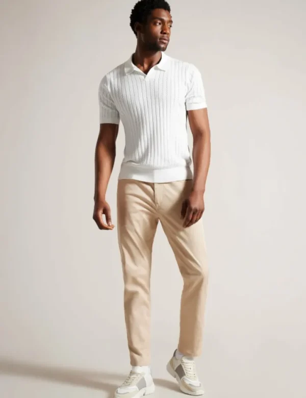 Botany Short Sleeve Regular Open Collar Polo<Ted Baker Sale
