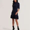 Canddy Pleated Hem Bodycon Knit Mini Dress<Ted Baker Store