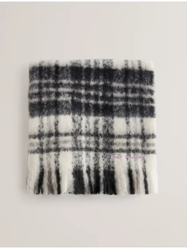 Chellis Checked Fringed Edge Woven Scarf<Ted Baker Discount