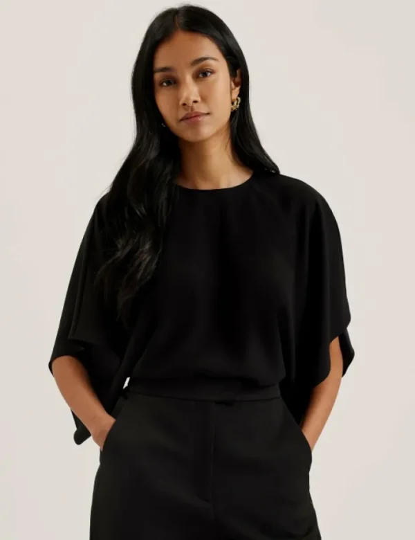 Cherika Batwing Short Sleeve Woven Blouse<Ted Baker Hot
