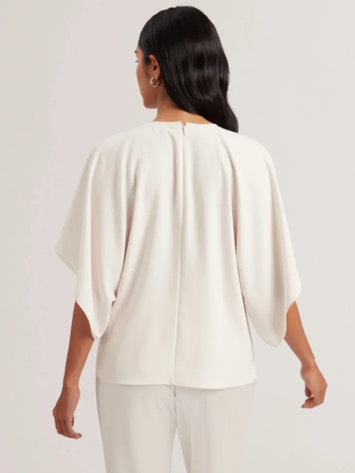 cherika_batwing_short_sle_3-2.webp Cherika Batwing Short Sleeve Woven Blouse<Ted Baker Clearance