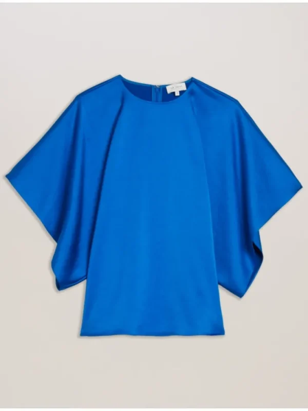 Cherika Batwing Short Sleeve Satin Blouse<Ted Baker Best Sale