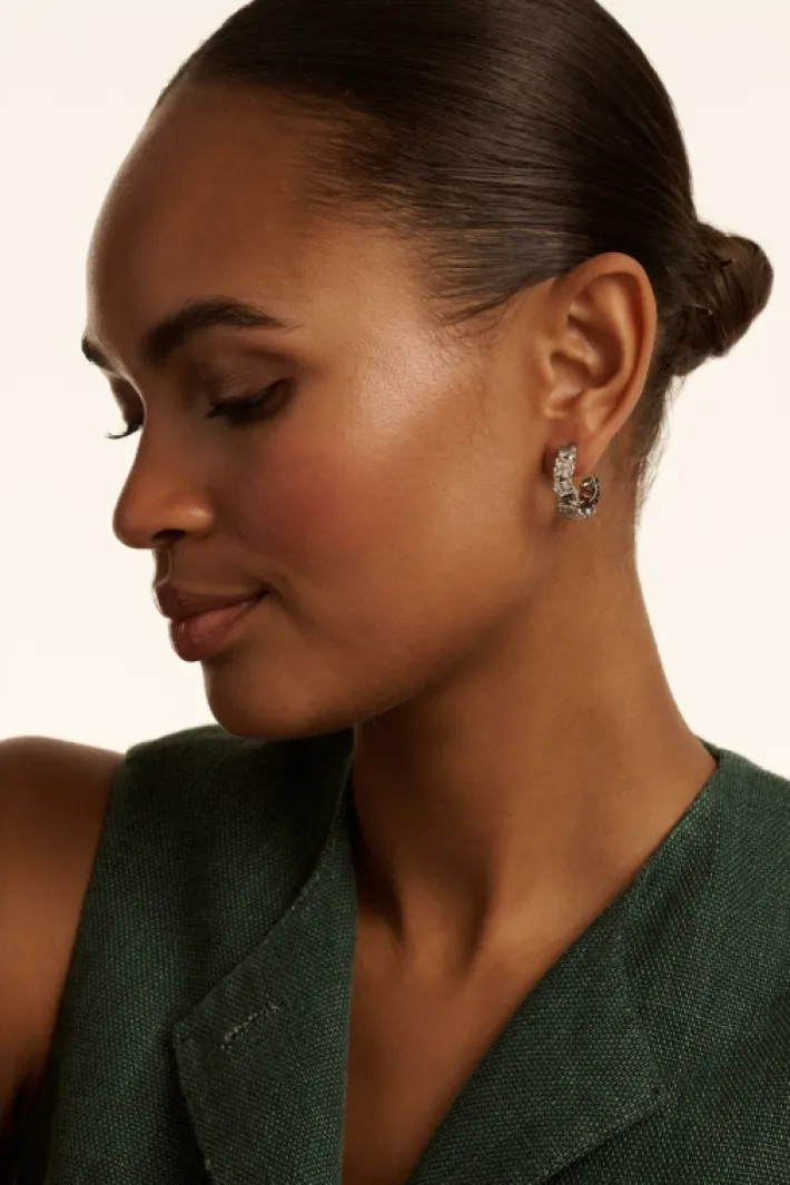 clarence_crystal_cluster__1.webp Clarence Crystal Cluster Hoop Earrings<Ted Baker Cheap
