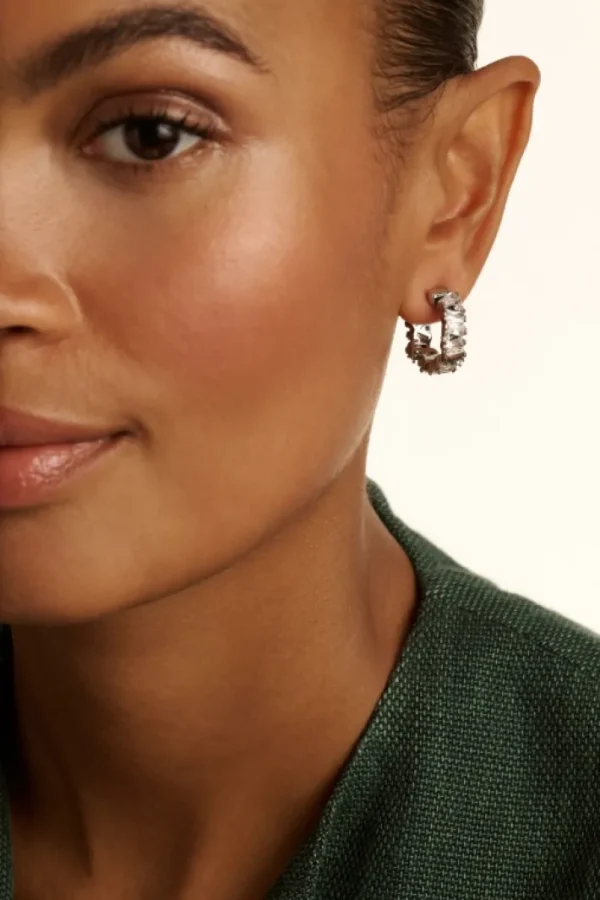 Clarence Crystal Cluster Hoop Earrings<Ted Baker Cheap
