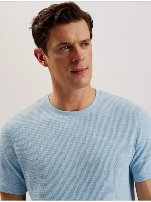 Curlys Short Sleeve Regular Textured Shirt<Ted Baker Discount