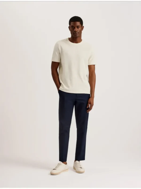 Curlys Short Sleeve Regular Textured T-Shirt<Ted Baker Cheap