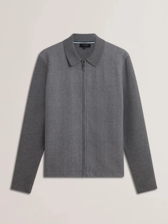 dejo_long_sleeve_herringb_4.webp Dejo Long Sleeve Herringbone Full Zip<Ted Baker New