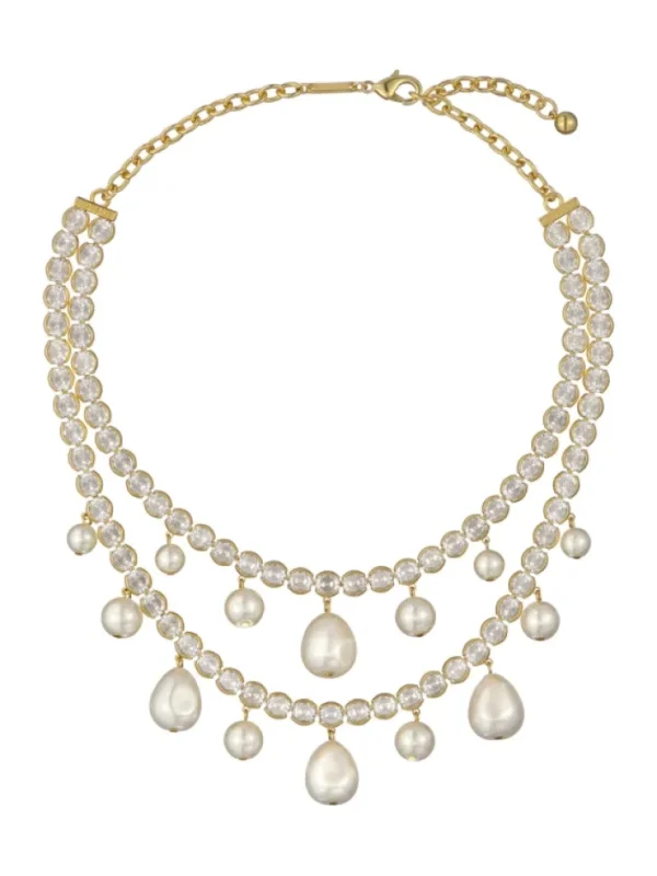 Divinaa Pearl & Crystal Statement Necklace<Ted Baker Online
