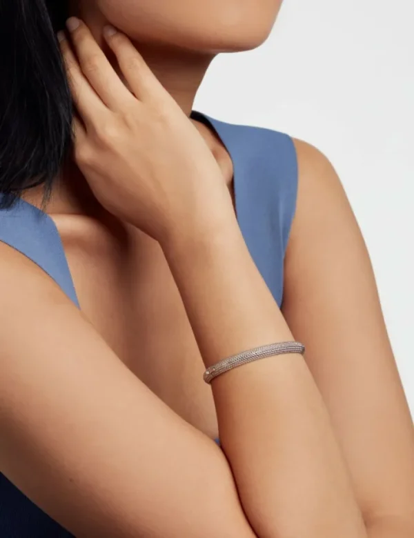 Dotett Dotted Texture Hinged Bangle Bracelet<Ted Baker Best
