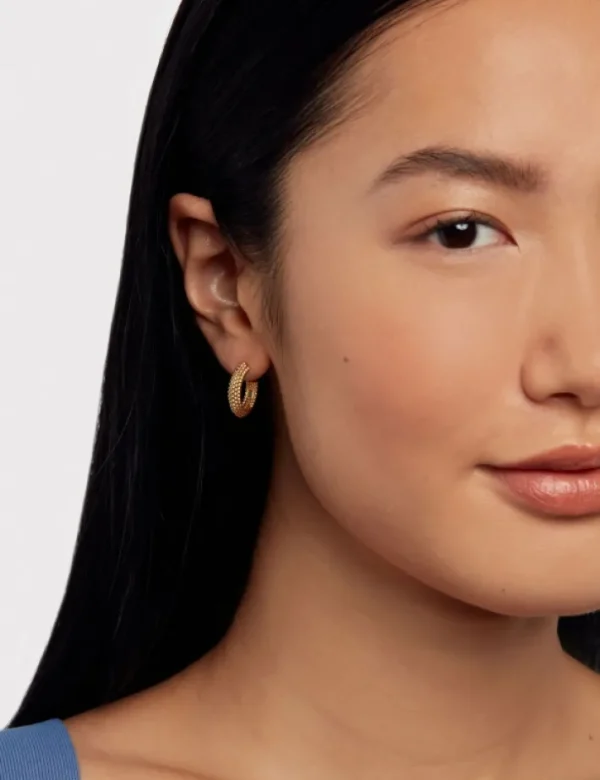 Dotetta Dotted Texture Hoop Earrings<Ted Baker Outlet