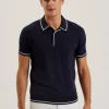 Dunow Pointelle Detail Striped Trim Polo Shirt<Ted Baker Flash Sale