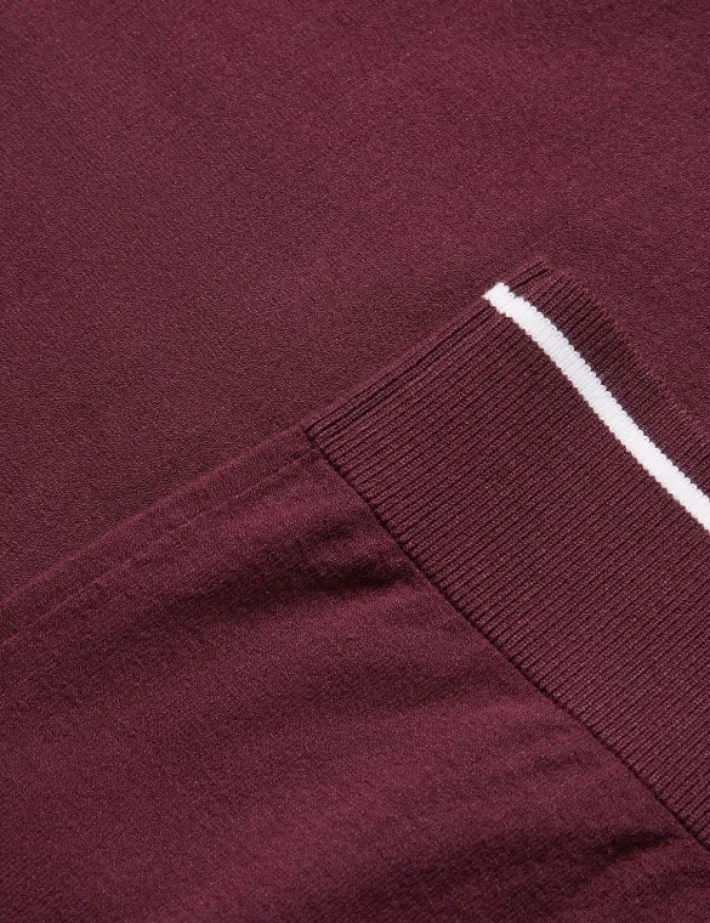 dunow_pointelle_detail_st_5.webp Dunow Pointelle Detail Striped Trim Polo Shirt<Ted Baker Best Sale