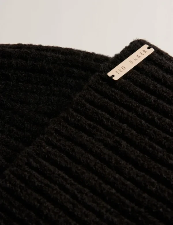 Emilyya Ribbed Knit Fluffy Bobble Hat<Ted Baker Cheap