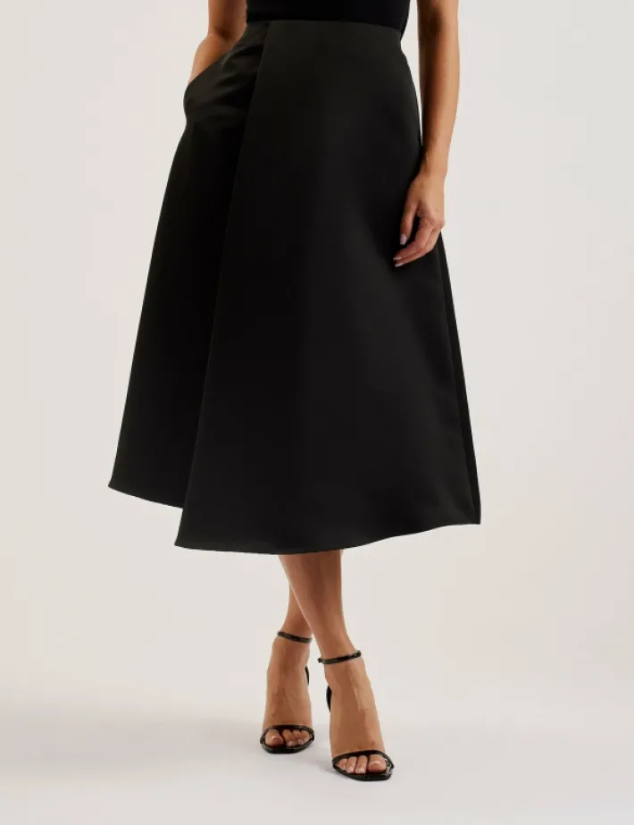 erva_asymmetric_satin_wra_1.webp Erva Asymmetric Satin Wrap Midi Skirt<Ted Baker Fashion