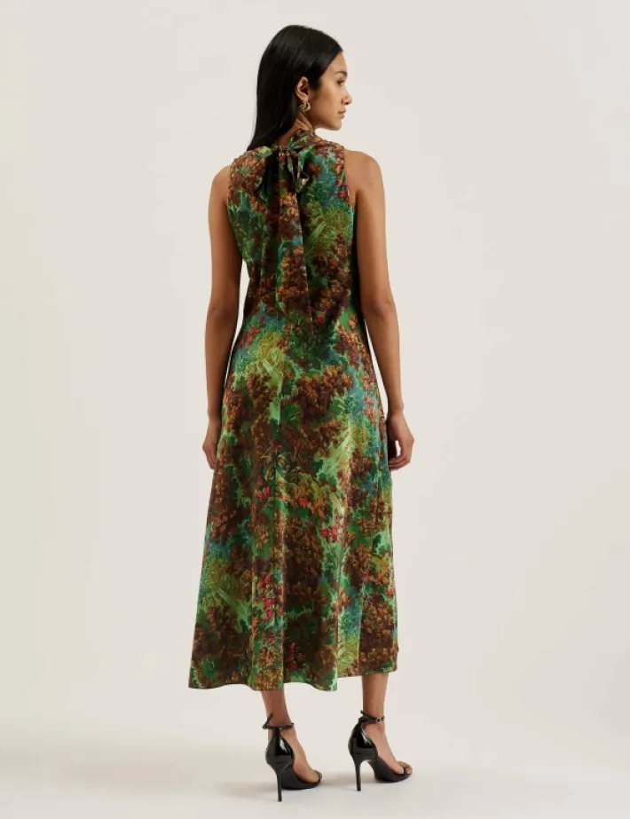 eyva_printed_high_neck_sa_3.webp Eyva Printed High Neck Satin Midi Slip Dress<Ted Baker Clearance