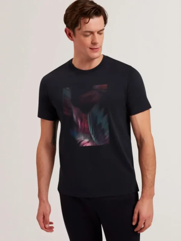 Fether Short Sleeve Printed Regular T Shirt<Ted Baker Flash Sale