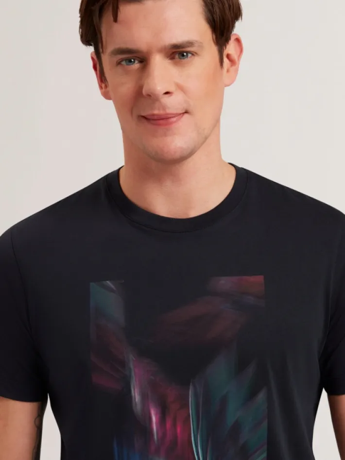 fether_short_sleeve_print_2.webp Fether Short Sleeve Printed Regular T Shirt<Ted Baker Flash Sale
