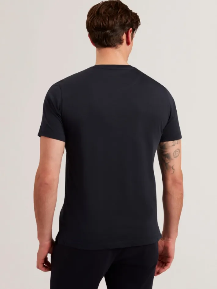 fether_short_sleeve_print_3.webp Fether Short Sleeve Printed Regular T Shirt<Ted Baker Flash Sale