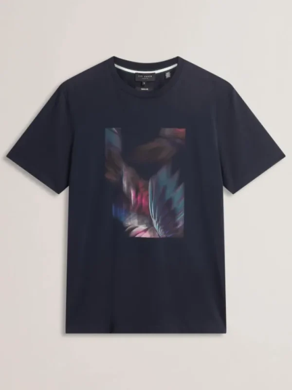 Fether Short Sleeve Printed Regular T Shirt<Ted Baker Flash Sale